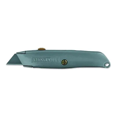Classic 99 Retractable Utility Knife – 6″ Carbon Alloy Steel Blade, Gray Metal Handle