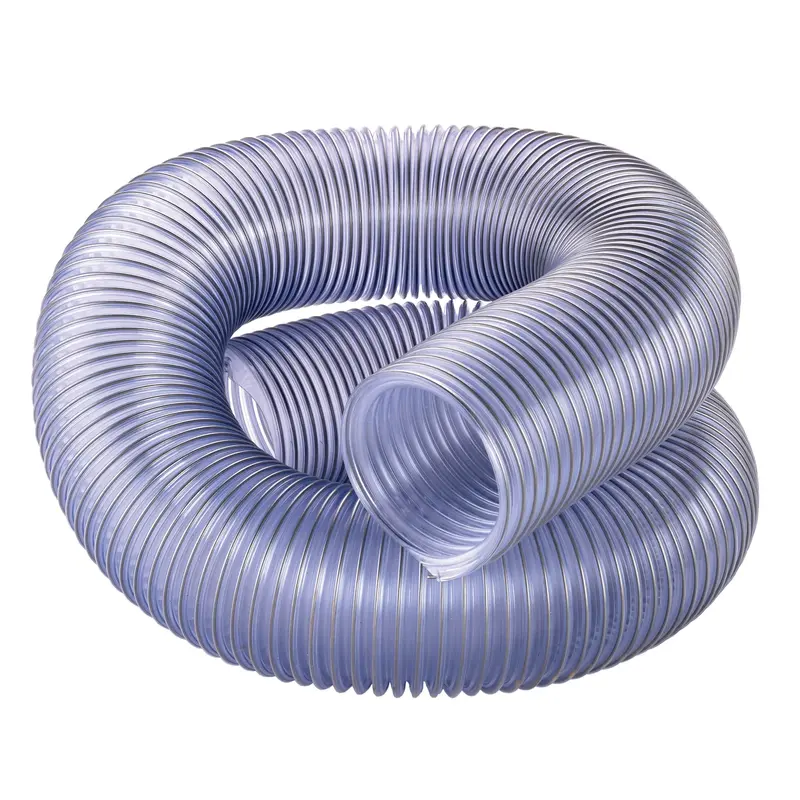 Clear Flexadux PV Dust Extraction Hose – 4″ × 10 Feet