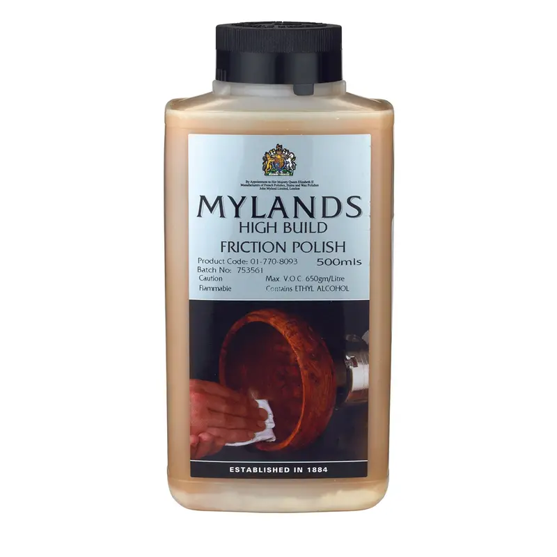 Clear High-Build Friction Polish – Solvent-Based, 500 mL Bottle