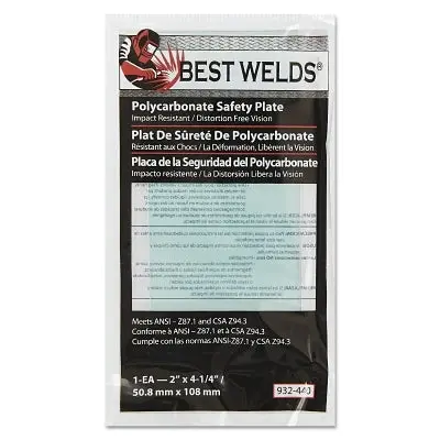 Clear Polycarbonate Safety Plate – 2″ × 4.25″, Impact-Resistant Shield