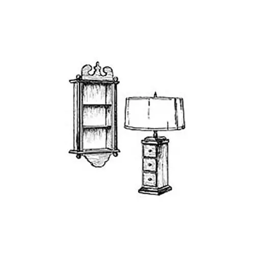 Clock Case, Shelf & Curio Lamp Combo Woodworking Plan