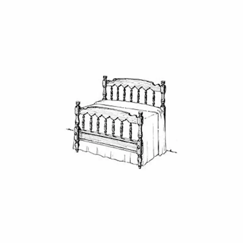 Colonial Bed — Downloadable Woodworking Project Plan