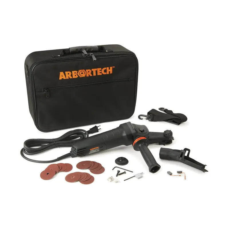 Compact Carbide-Tipped Mini Carver with Assorted Sanding Discs