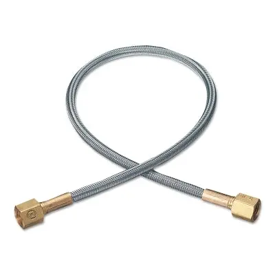 Compact Stainless Steel Gas Pigtail – 18″, 3000 PSI, 1/4″ NPT Female Ends, 304 Grade