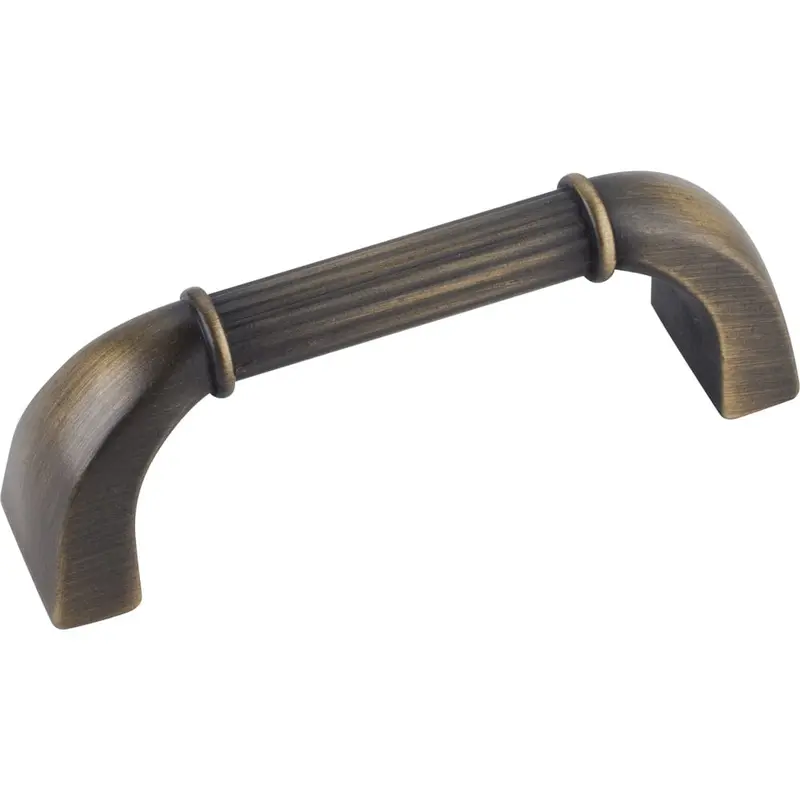 Cordova Cabinet Pull – 3″ Center-to-Center, Antique Brushed Satin Brass
