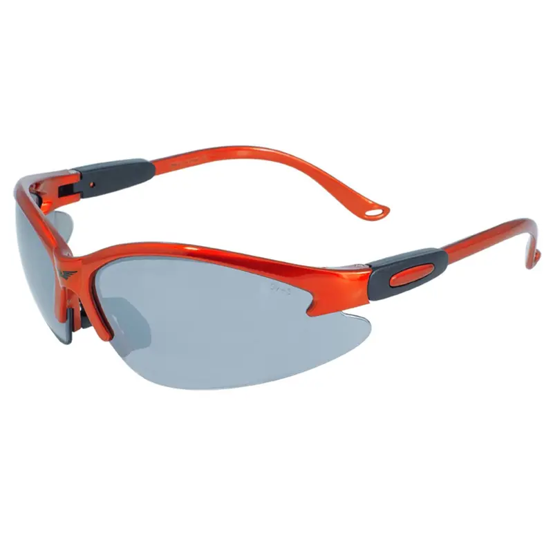Cougar Orange Safety Goggles with Flash Mirror Coated Lenses
