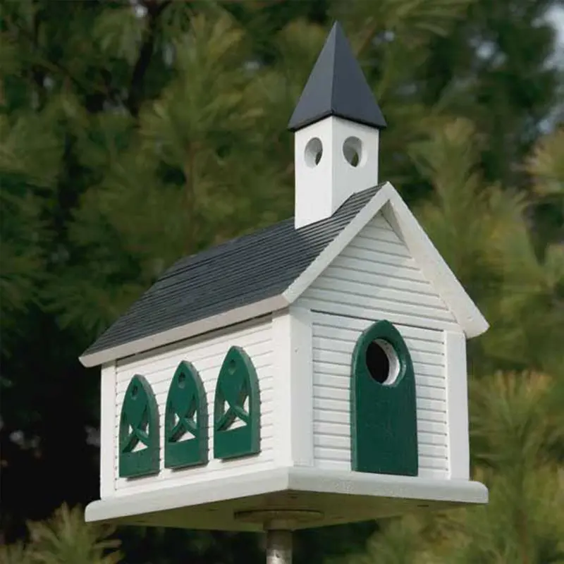 Country Church Birdhouse Building Plan – Printable Woodworking Blueprint
