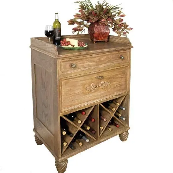 Country French Wine Server Plan – Elegant Beverage Station Blueprint