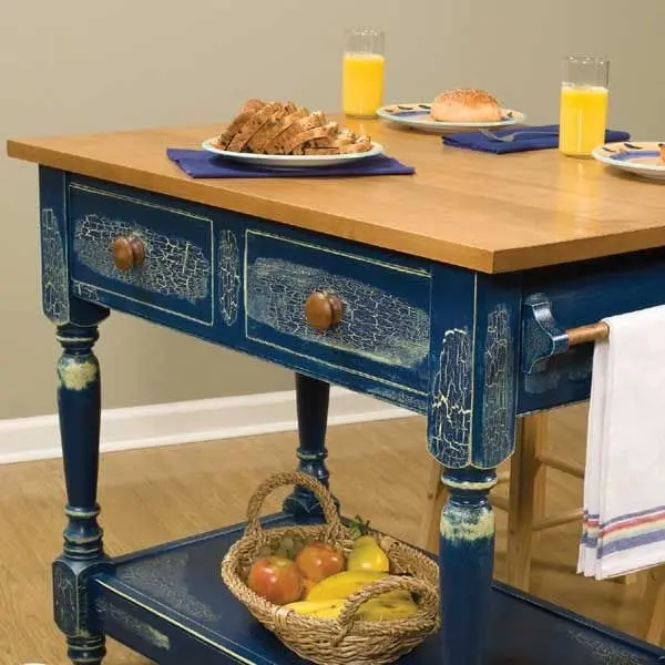 Country Kitchen Work Table Plan – Functional Farmhouse Design