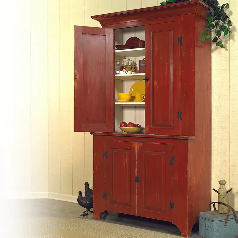 Country-Style Stepback Cupboard Woodworking Plan (Printable PDF)