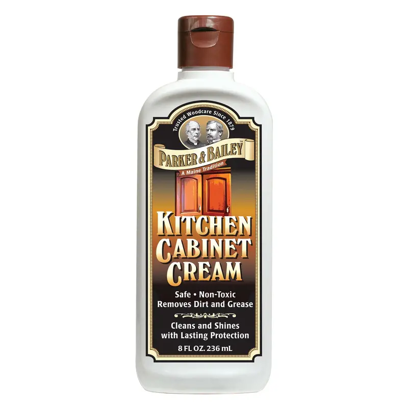 Cream-Colored Kitchen Cabinet Cleaner & Polish – 8 oz Bottle