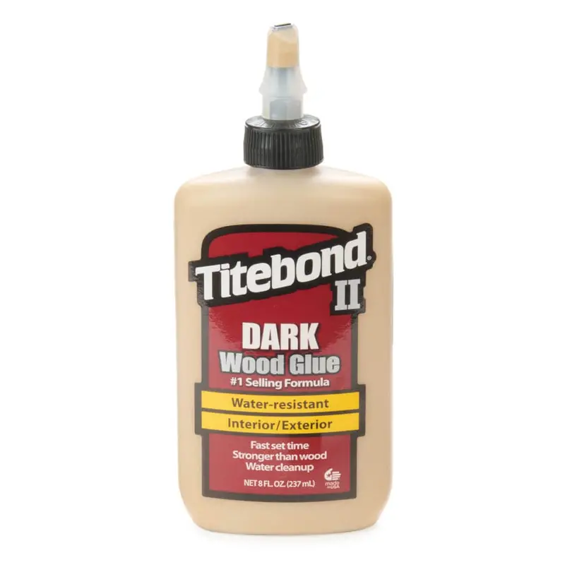 Dark-Tinted Wood Glue for Seamless Grain Matching