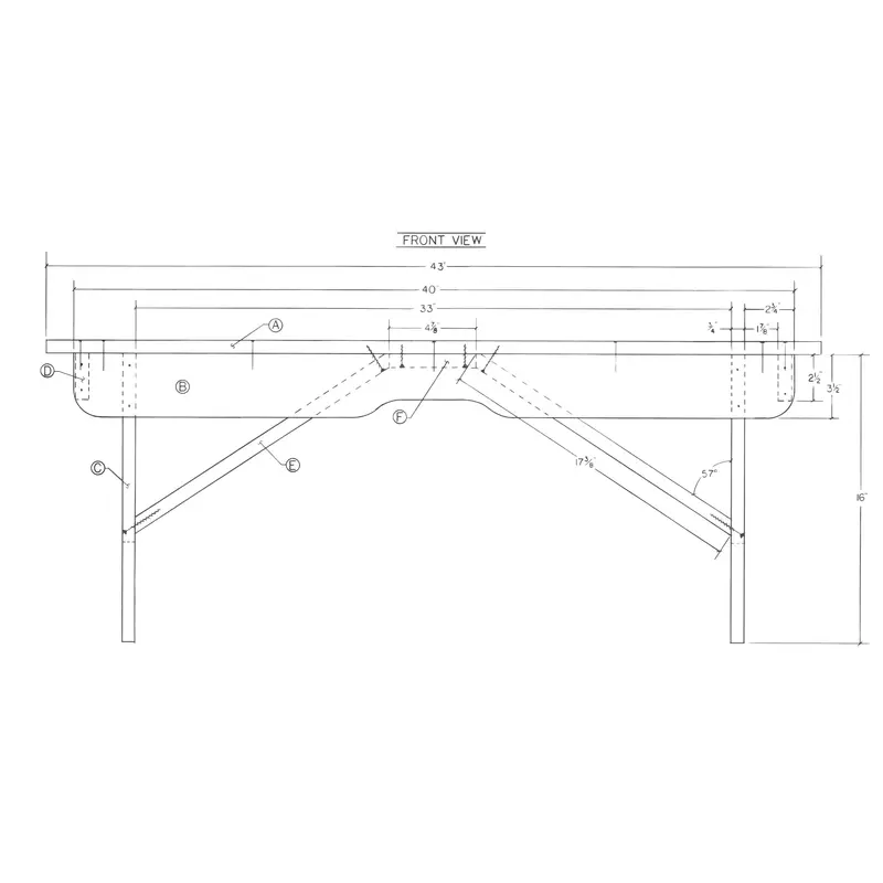 Deacon’s Bench Woodworking Blueprint