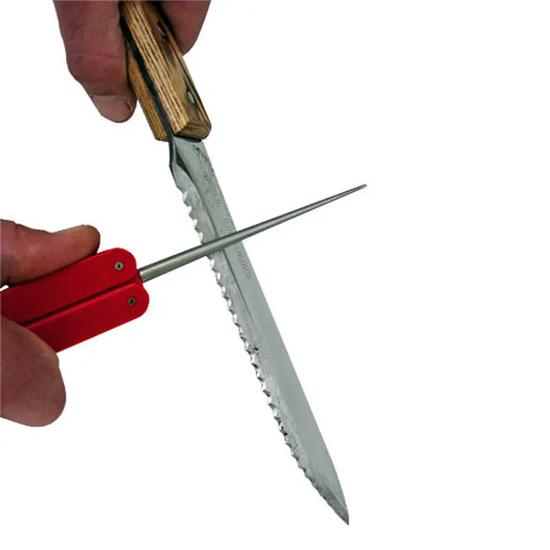 Diamond-Coated Serrated Blade Sharpener