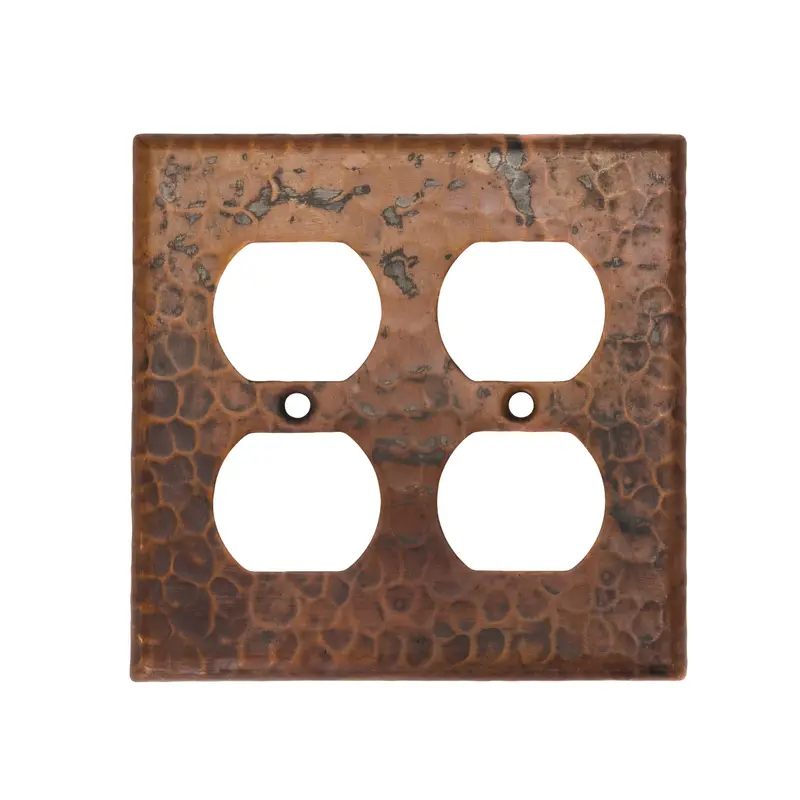 Double Duplex 4-Hole Electrical Outlet Cover Plate