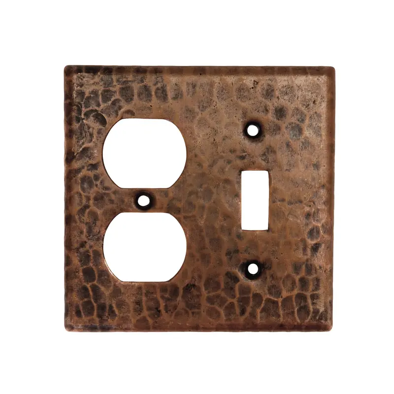 Dual-Function Switchplate – Combines 2-Outlets and 1-Toggle Switch
