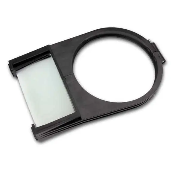 Dual-Power Magnifier (2X/4X) with Adjustable Shade Attachment