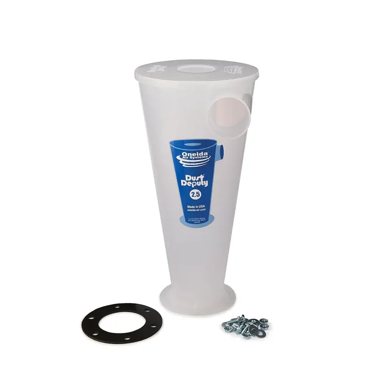 Dust Deputy 2.5″ Cyclone Dust Separator Kit for Workshop Vacuum Systems