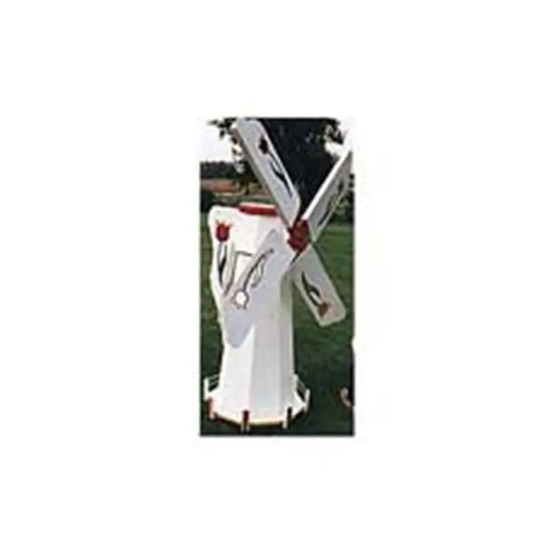 Dutch Windmill Woodworking Plan – Decorative Spinning Garden Sculpture