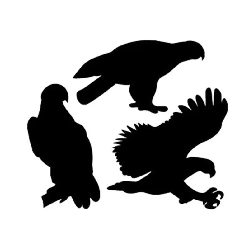 Eagle Pack Silhouette Woodcut Design