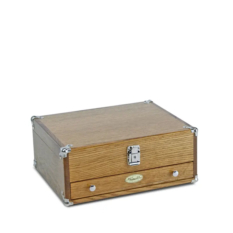 EDC Desktop Case – Golden Oak Finish (Model 1401)