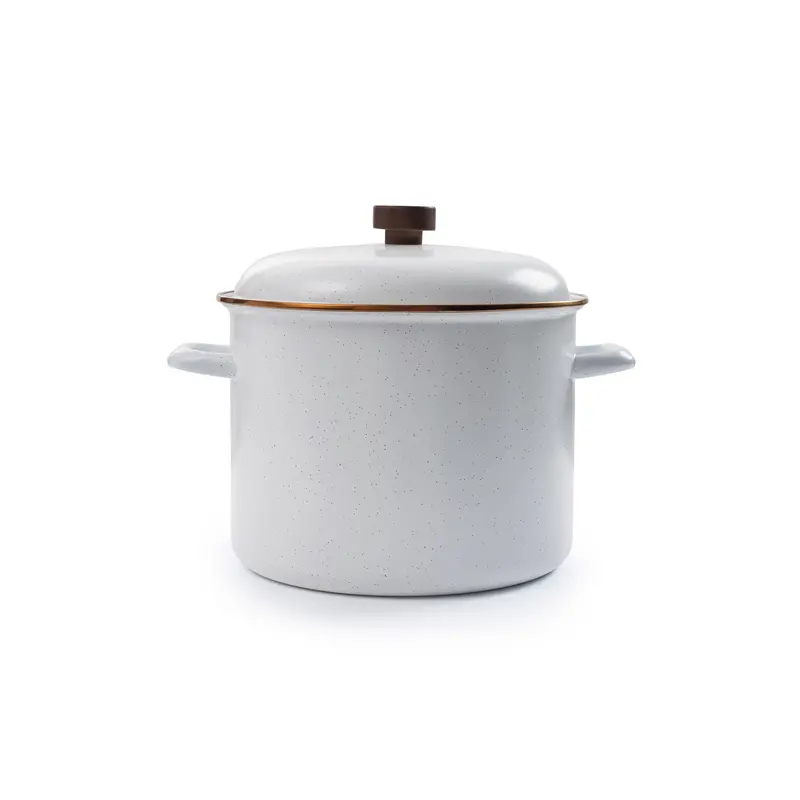 Enamel Stock Pot – Eggshell Finish, Indoor/Outdoor Use