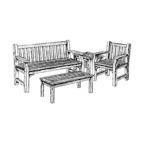 English Garden-Inspired Outdoor Furniture – Curved Wood Design Plan