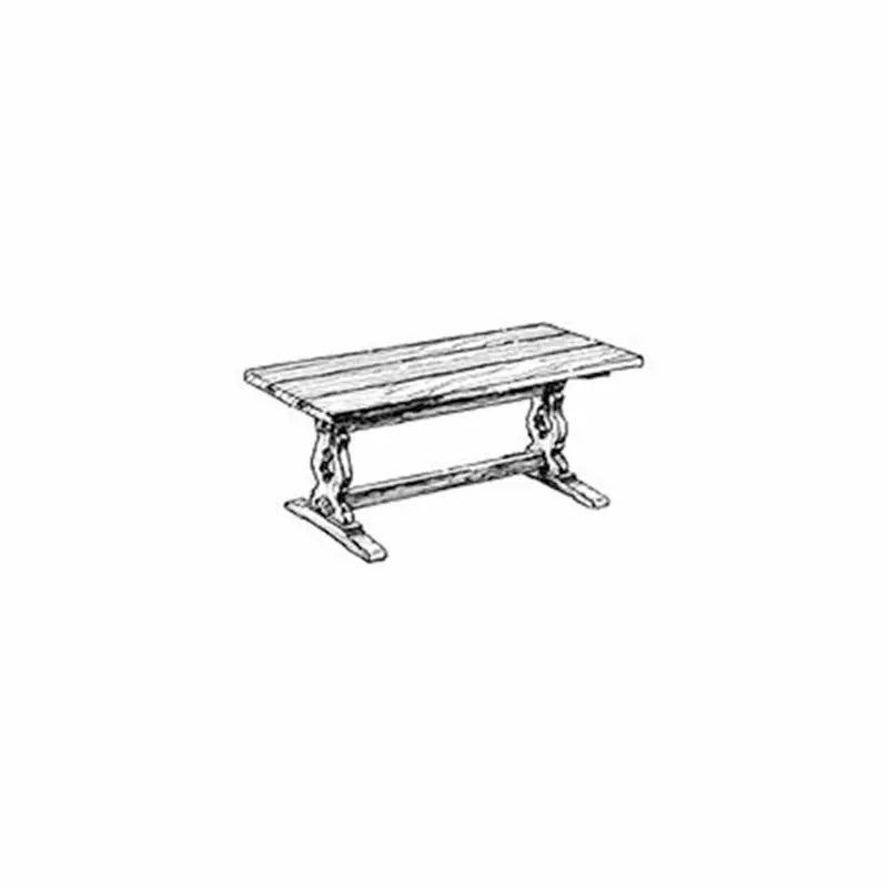 English-Style Coffee Table: Printable Woodworking Project Plan