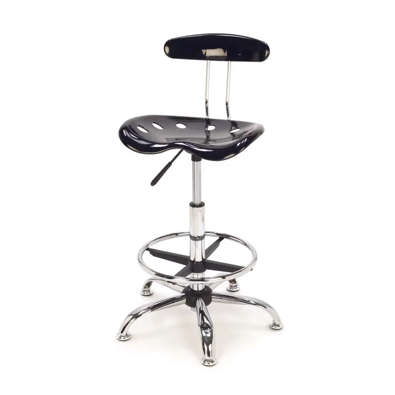 Ergonomic Adjustable-Height Workshop Stool