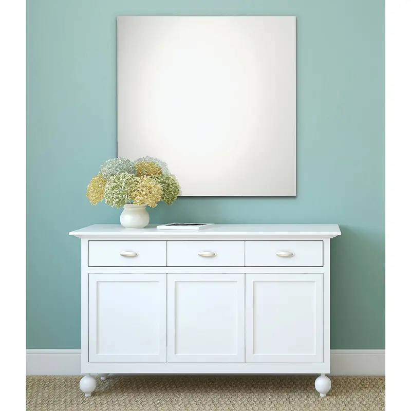 Erias Home Design 36-Inch By 36-Inch Frameless Wall Mirror With Polished Edges 1