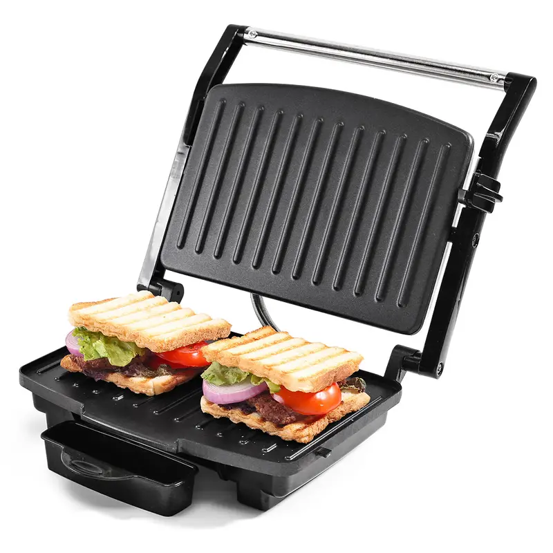 Essenza Contact Grill – 400W, Dual-Sided Heating, Oil Collection Tray, LED Indicator
