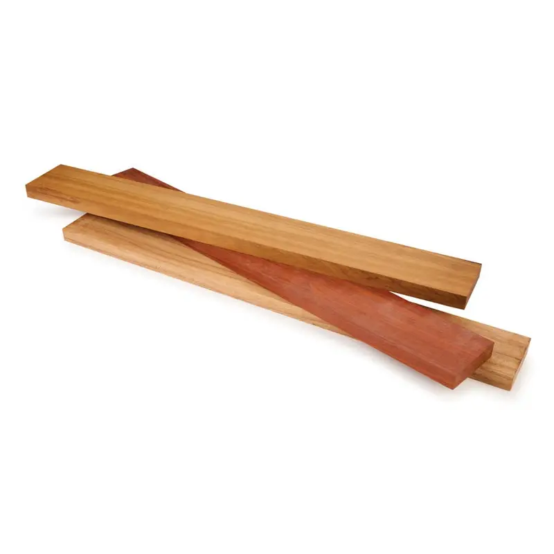 Exotic Hardwood Thin Stock Pack: Macacauba, African Padauk & Goncalo Alves (3/4″ × 3″ × 24″, 3 pcs)