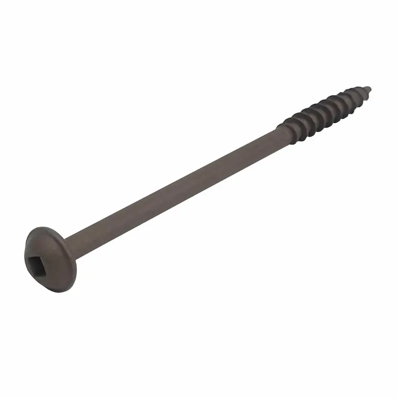 Extra-Long #14 x 4″ Coarse Pocket Hole Screws – Square Drive, Protec-Kote Finish