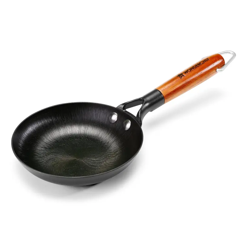 Ferro Light Cast Iron Mini Fry Pan – 16cm Lightweight, Eco-Coated, All-Stove Compatible, Ergonomic Grip