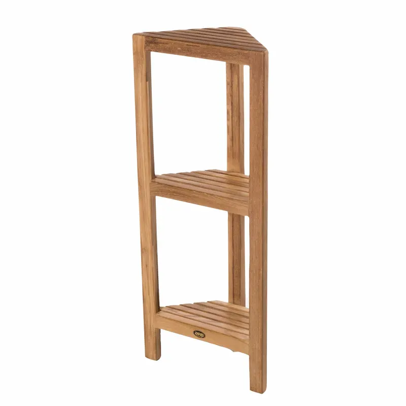 Fiji Three-Tier Corner Shelf – 36-Inch Wall-Mounted Storage Unit