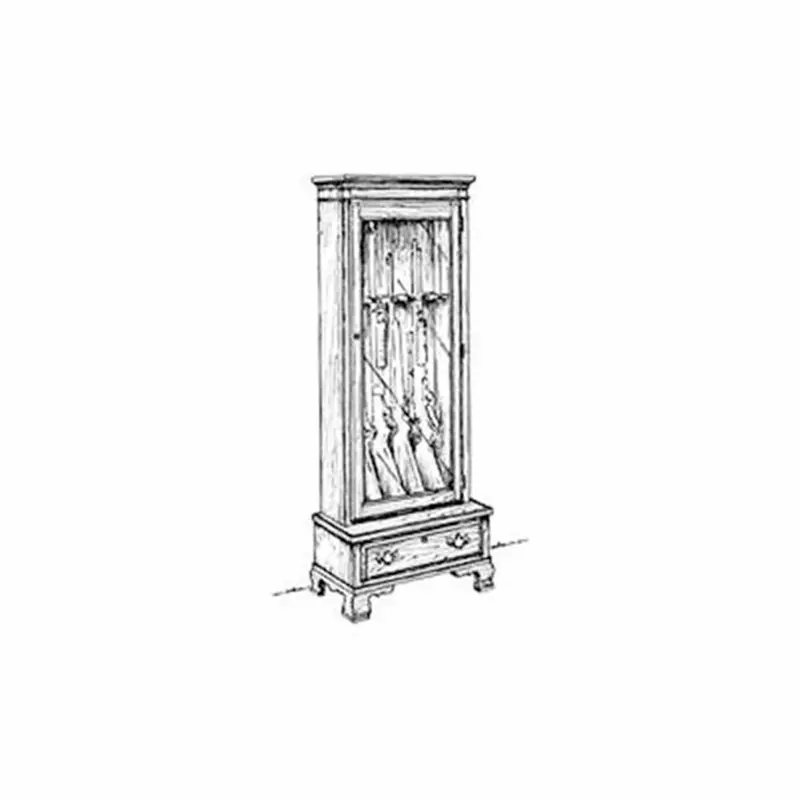 Five-Barrel Gun Cabinet Construction Plan
