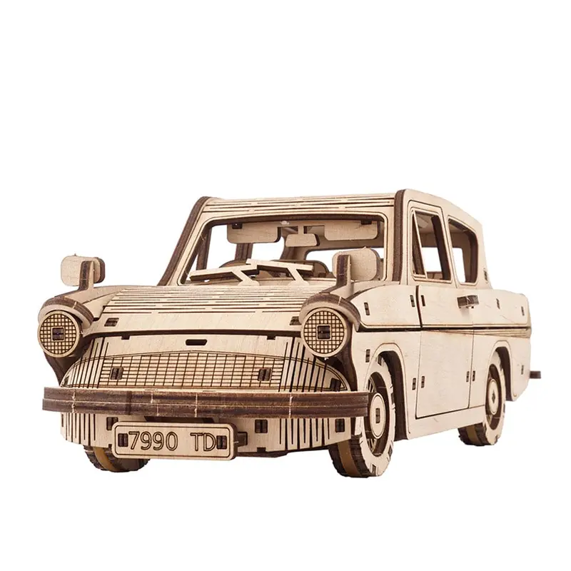 Flying Ford Anglia Magical Transport Wooden Craft Kit