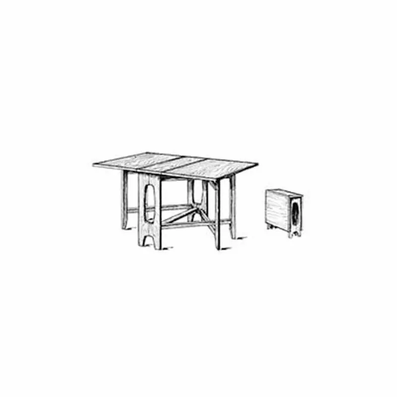 Foldable Collapsible Table DIY Woodworking Blueprint