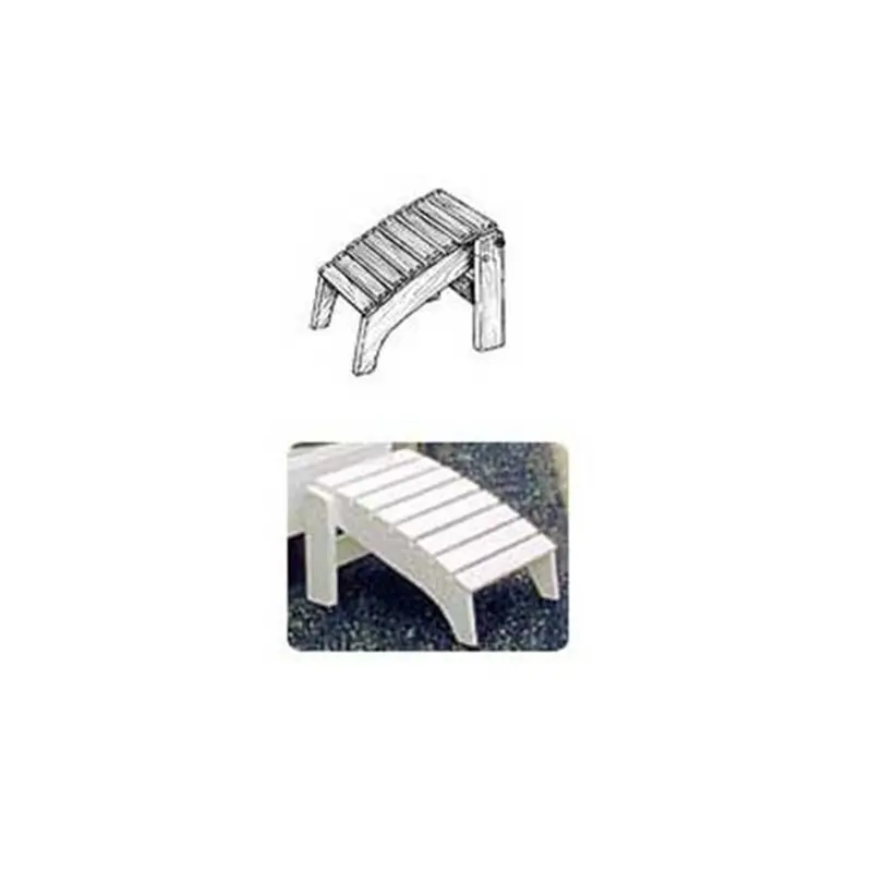 Folding Adirondack Footrest: Printable Woodworking Plan