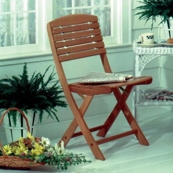 Folding Chair Woodworking Project – Printable Assembly Plan