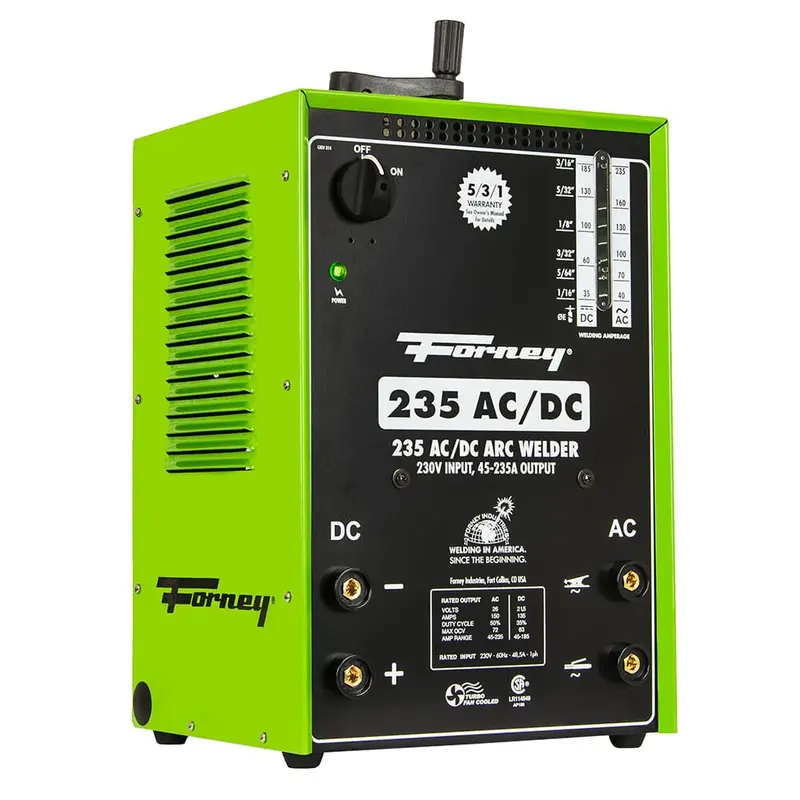 Forney 235 AC/DC Stick Welder — 230V Industrial-Grade Arc Welding