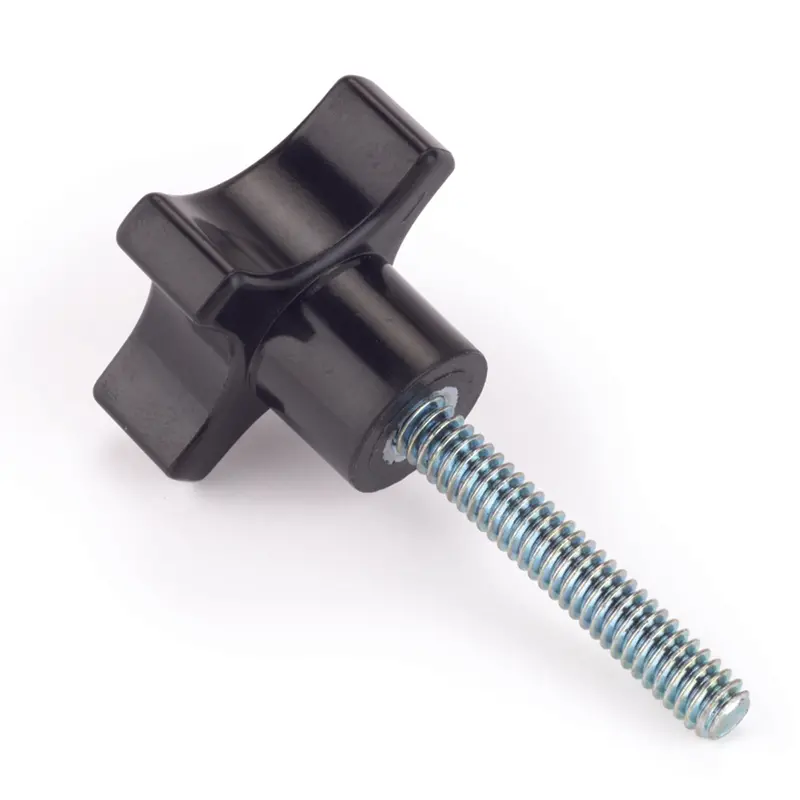 Four-Arm Knob with 3/8″-16 Threaded Stud – 1-1/2″ Length