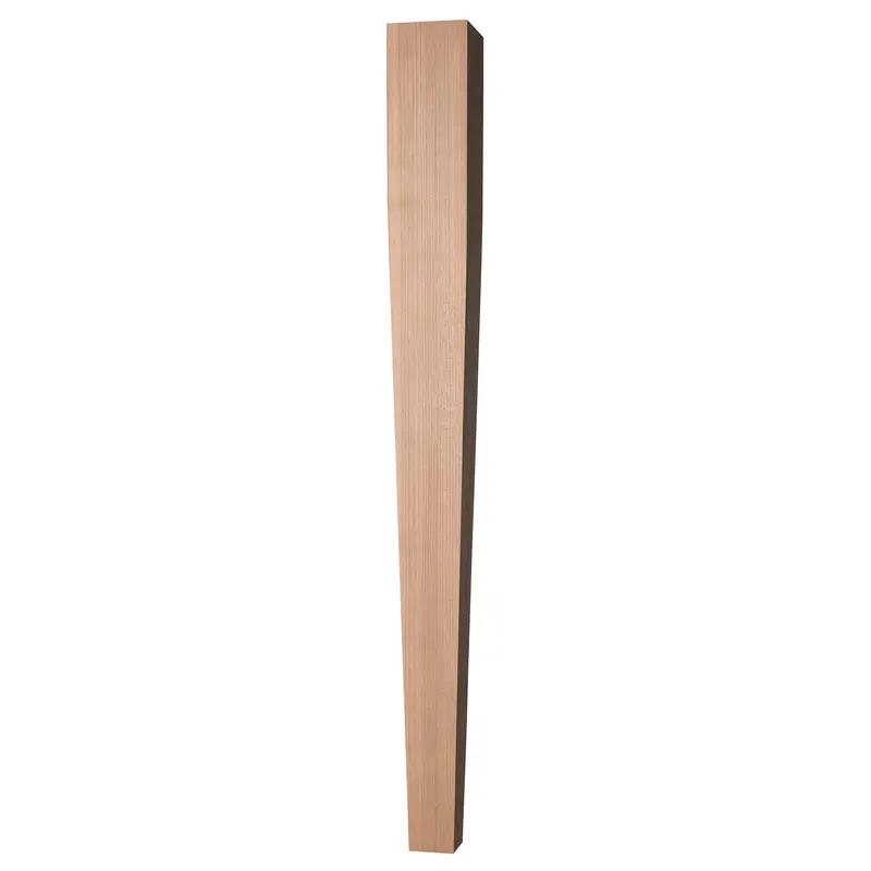 Four-Sided Tapered Wooden Table Leg