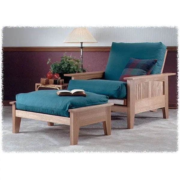 Futon Chair and Matching Ottoman Build Plan