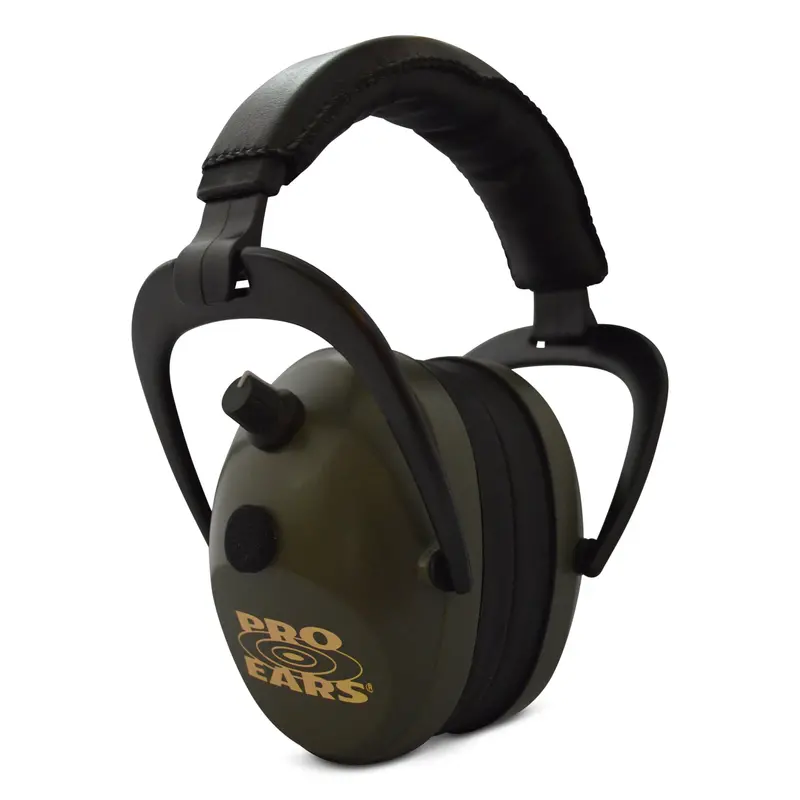 Gold II 26 Green Electronic Hearing Protection Earmuffs
