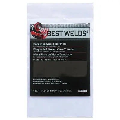 Green Shade 12 Glass Welding Filter Plate – 4.5″ × 5.25″