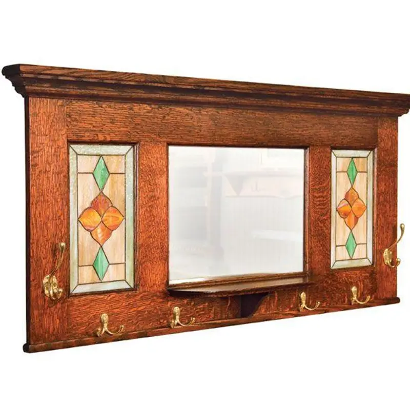 Hall Mirror & Coat Rack – Printable Woodworking Project Plan