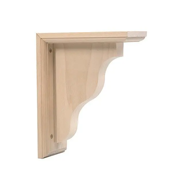 Hardwood Corbel – Front-Mount, 3-1/2″ W × 7″ D × 9″ H, Model CR370