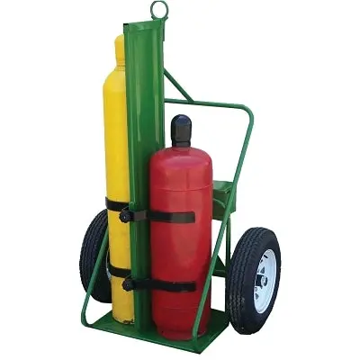Heavy-Duty 500-Series Cylinder Cart – Holds Two Cylinders (9.5″–12.5″ Dia), 1,800 lb Load Limit