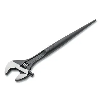 Heavy-Duty Adjustable Construction Wrench — 16″ Length, 1-1/2″ Jaw, Black Oxide Finish